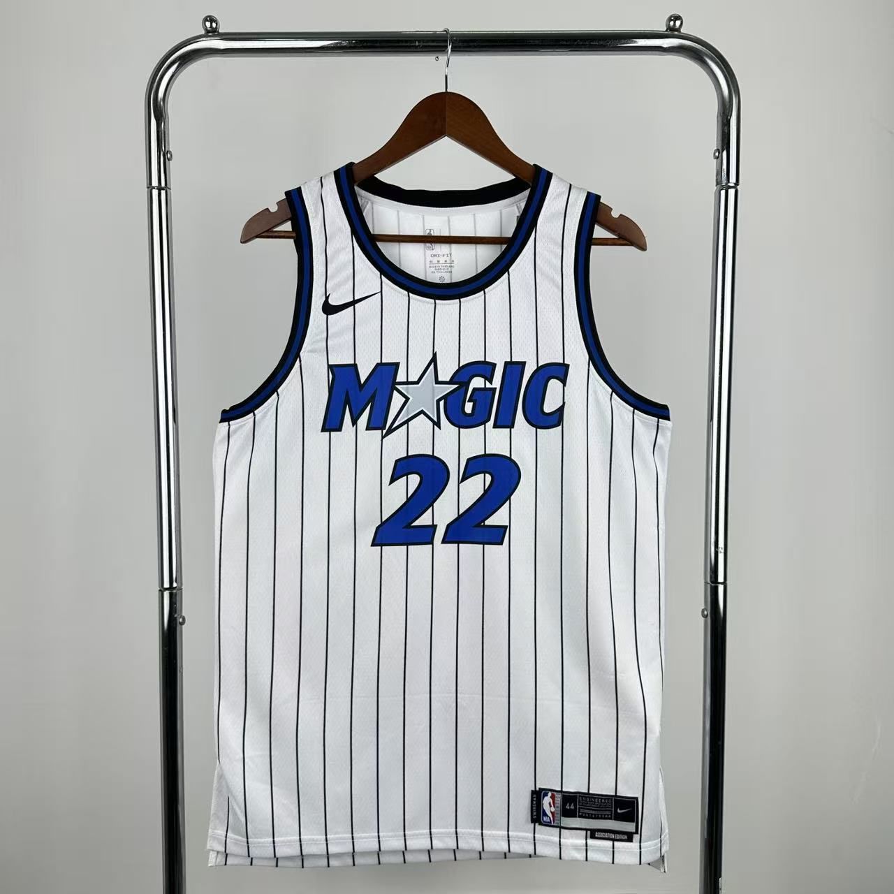 Men Orlando Magic #22 Wagner White Stripe Nike Season 2026 NBA Jersey